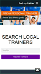Mobile Screenshot of findmytrainer.com